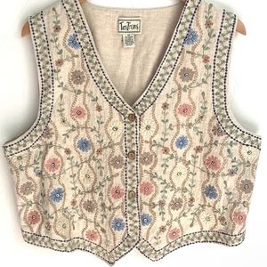 Vintage Tantrums Embroidered Vest